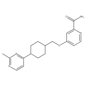 4-{[1-(2-Methylpyrimidin-4-yl)piperidin-4-yl]methoxy}pyridine-2-carboxamide结构式