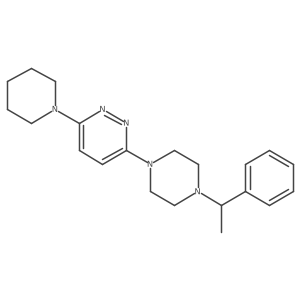 3-[4-(1-Phenylethyl)piperazin-1-yl]-6-(piperidin-1-yl)pyridazine Structure