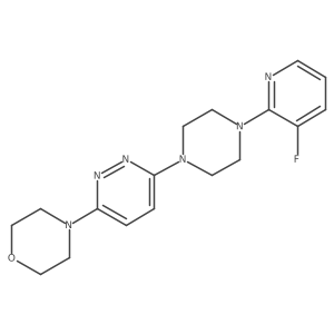 4-{6-[4-(3-Fluoropyridin-2-yl)piperazin-1-yl]pyridazin-3-yl}morpholine结构式