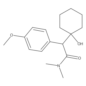 alpha-(1-Hydroxycyclohexyl)-4-Methoxy-N,N-Dimethylbenzeneacetamide结构式