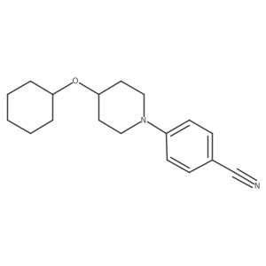 4-(4-Cyclohexyloxypiperidin-1-yl)benzonitrile结构式