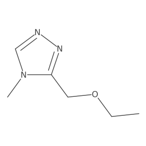 3-Ethoxymethyl-4-methyl-1,2,4-triazole结构式