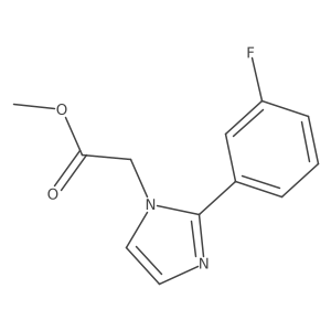 Methyl 2-(3-fluorophenyl)-1H-imidazole-1-acetate结构式