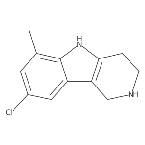 8-chloro-6-methyl-1H,2H,3H,4H,5H-pyrido[4,3-b]indole结构式