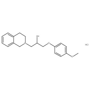 1-(4-Methoxyphenoxy)-3-(1,2,3,4-tetrahydroisoquinolin-2-yl)propan-2-ol hydrochloride Structure