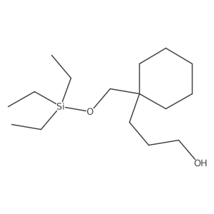 3-[1-(Triethylsiloxymethyl)cyclohexyl]propan-1-ol结构式