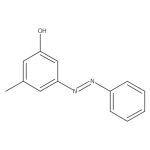3-Methyl-5-(2-phenyldiazenyl)phenol Structure