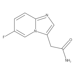 2-(6-Fluoroimidazo[1,2-a]pyridin-3-yl)acetamide结构式