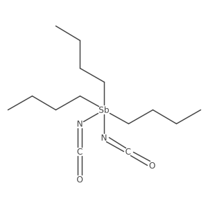 Tributyldiisocyanatoantimony(V) Structure