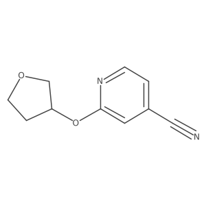 2-(Oxolan-3-yloxy)pyridine-4-carbonitrile结构式