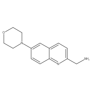 6-(4-Morpholinyl)-2-quinolinemethanamine Structure