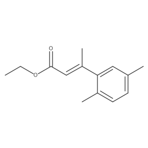 ethyl (2Z)-3-(2,5-dimethylphenyl)but-2-enoate结构式