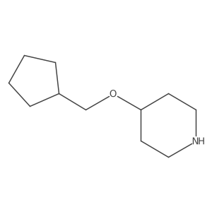 4-(Cyclopentylmethoxy)piperidine结构式