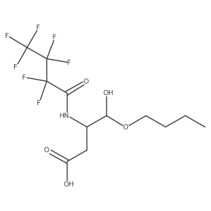 N-(Perfluoro-1-oxobutyl)aspartic acid 1-butyl ester Structure