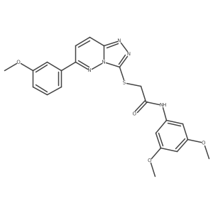 N-(3,5-dimethoxyphenyl)-2-((6-(3-methoxyphenyl)-[1,2,4]triazolo[4,3-b]pyridazin-3-yl)thio)acetamide结构式