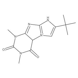 7-Tert-butyl-2,4-dimethyl-6,9a-dihydropurino[7,8-a]imidazol-9-ium-1,3-dione结构式