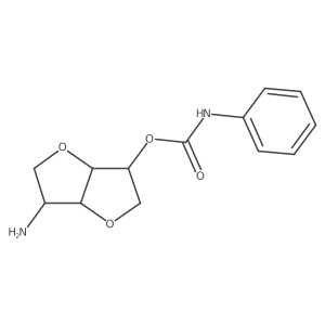 (3R,3aS,6S,6aR)-6-aminohexahydrofuro[3,2-b]furan-3-yl phenylcarbamate Structure