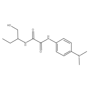 N1-(4-(dimethylamino)phenyl)-N2-(1-hydroxybutan-2-yl)oxalamide结构式