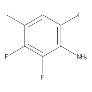 2,3-Difluoro-6-iodo-4-methylaniline结构式