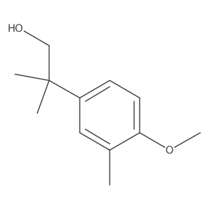 2-(4-Methoxy-3-methylphenyl)-2-methylpropan-1-ol结构式