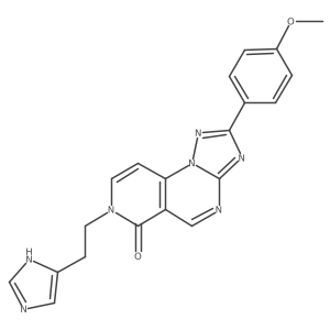 7-[2-(1H-imidazol-4-yl)ethyl]-2-(4-methoxyphenyl)pyrido[3,4-e][1,2,4]triazolo[1,5-a]pyrimidin-6(7H)-one结构式