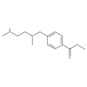 Methyl 4-((methyl(2-(methylamino)ethyl)amino)methyl)benzoate结构式