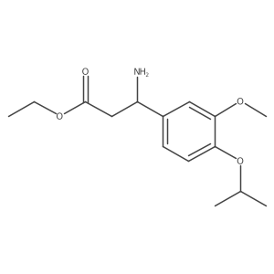 Ethyl 3-amino-3-(4-isopropoxy-3-methoxyphenyl)propanoate结构式
