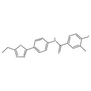 N-[4-(5-ethyl-1,3,4-oxadiazol-2-yl)phenyl]-3,4-difluorobenzamide Structure