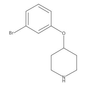 4-(3-Bromophenoxy)piperidine结构式