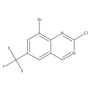 8-Bromo-2-chloro-6-(trifluoromethyl)quinazoline Structure
