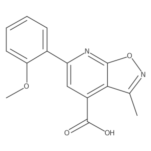 6-(2-Methoxyphenyl)-3-methyl-[1,2]oxazolo[5,4-b]pyridine-4-carboxylic acid Structure