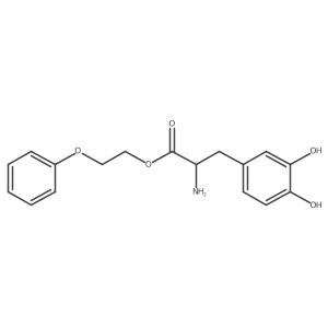 L-Tyrosine, 3-hydroxy-, 2-phenoxyethyl ester Structure