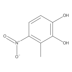 3-Methyl-4-nitrocatechol结构式