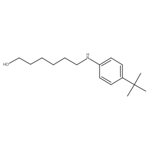 1-Hexanol, 6-[[4-(1,1-dimethylethyl)phenyl]amino]- Structure