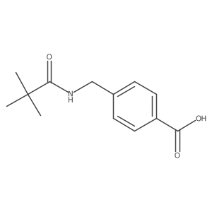4-[(2,2-Dimethylpropanamido)methyl]benzoic acid结构式