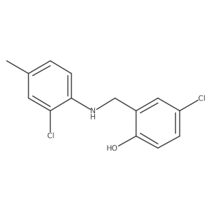4-Chloro-2-{[(2-chloro-4-methylphenyl)amino]methyl}phenol结构式