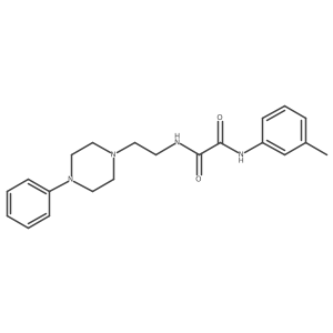 N1-(2-(4-phenylpiperazin-1-yl)ethyl)-N2-(m-tolyl)oxalamide结构式