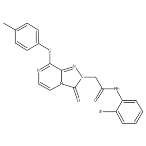 N-(2-bromophenyl)-2-(3-oxo-8-(p-tolyloxy)-[1,2,4]triazolo[4,3-a]pyrazin-2(3H)-yl)acetamide结构式
