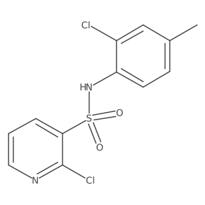 2-chloro-N-(2-chloro-4-methylphenyl)pyridine-3-sulfonamide结构式