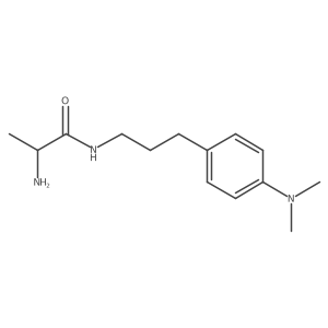 Propanamide, 2-amino-N-[3-[4-(dimethylamino)phenyl]propyl]-, (R)- Structure