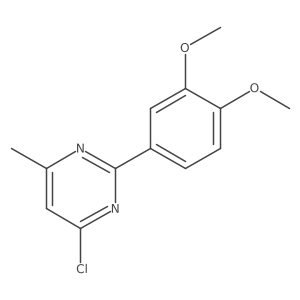 4-Chloro-2-(3,4-dimethoxyphenyl)-6-methylpyrimidine结构式