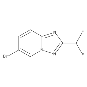 6-Bromo-2-(difluoromethyl)-[1,2,4]triazolo[1,5-a]pyridine Structure