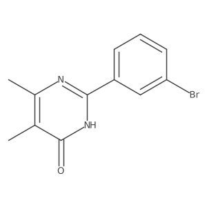 2-(3-Bromophenyl)-5,6-dimethyl-3,4-dihydropyrimidin-4-one结构式