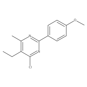 4-Chloro-5-ethyl-2-(4-methoxyphenyl)-6-methylpyrimidine Structure