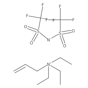 Allyltriethylammonium bis(trifluoromethanesulfonyl)amide结构式