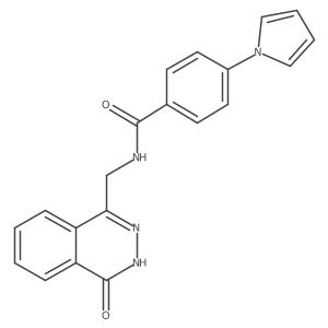 N-((4-oxo-3,4-dihydrophthalazin-1-yl)methyl)-4-(1H-pyrrol-1-yl)benzamide Structure