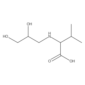 2-[(2,3-Dihydroxypropyl)amino]-3-methylbutanoic acid Structure