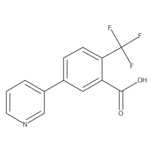 5-Pyridin-3-yl-2-(trifluoromethyl)benzoic acid Structure