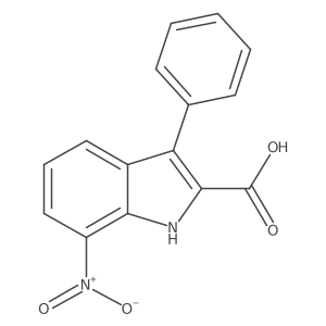 7-nitro-3-phenyl-1H-indole-2-carboxylic acid Structure