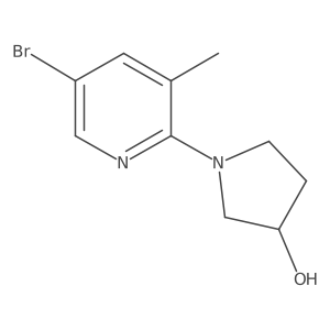 1-(5-Bromo-3-methylpyridin-2-yl)pyrrolidin-3-ol Structure